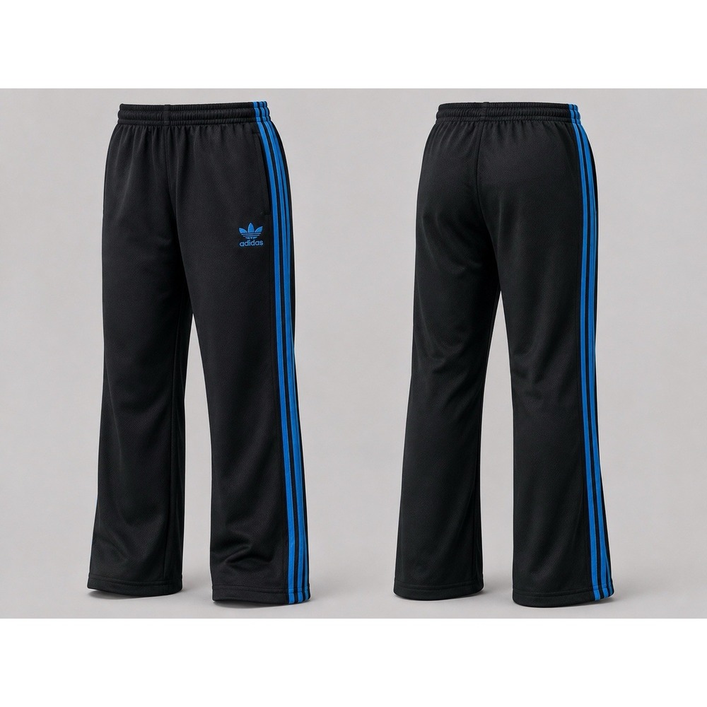 Black /blue Stripes Adidas Pants G xl